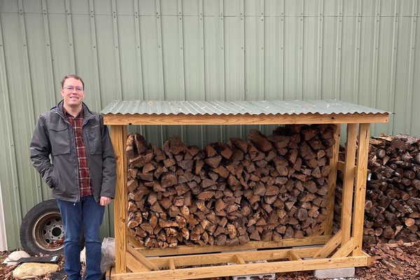 How to Build a Simple Backyard Firewood Rack